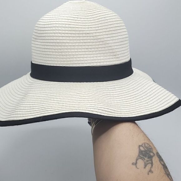 K Accessories White Ivory Floppy Hat - Picture 11 of 15
